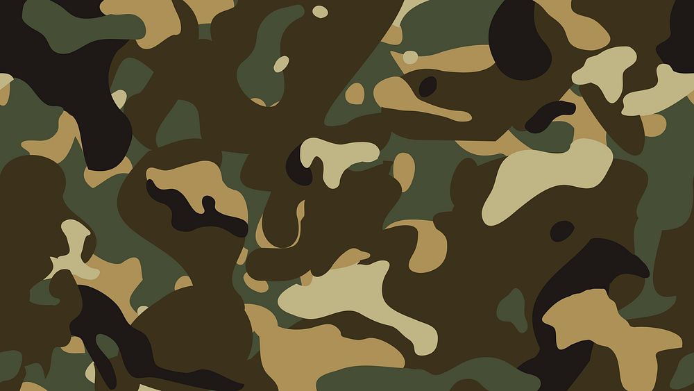 Green camouflage computer wallpaper patterned background