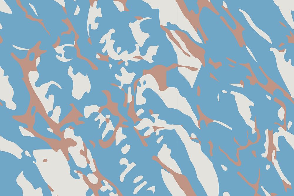 Modern camo print, blue pattern background pattern vector