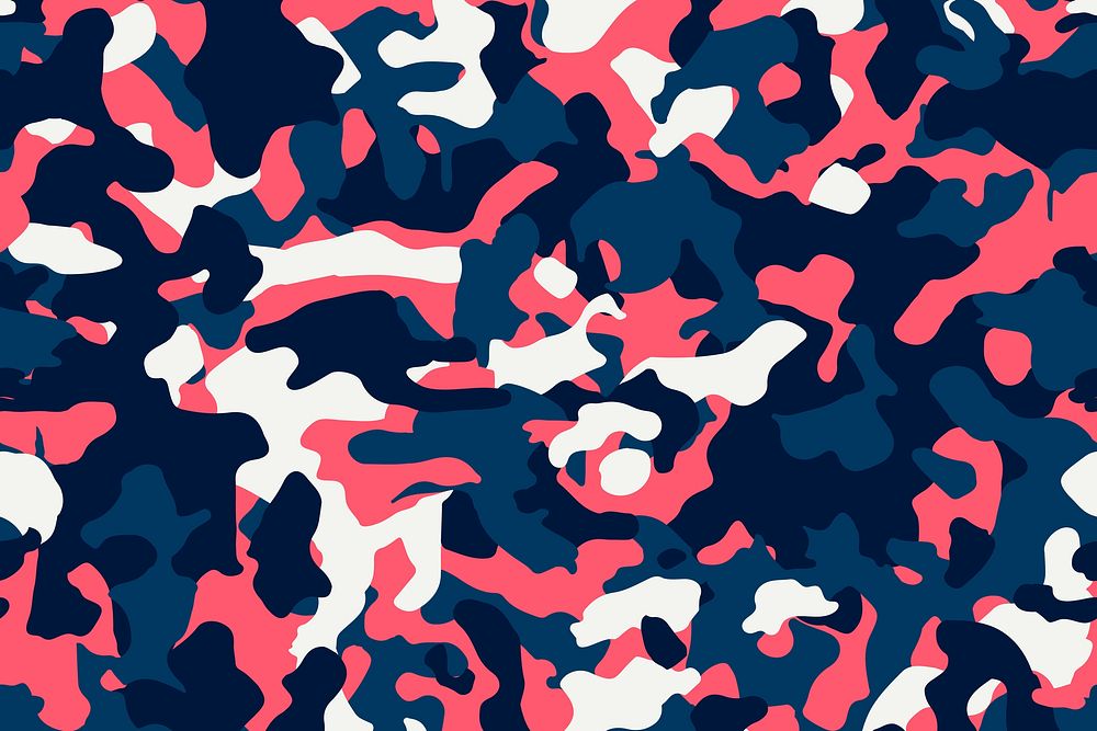 Military camouflage patterns aesthetic background design vector