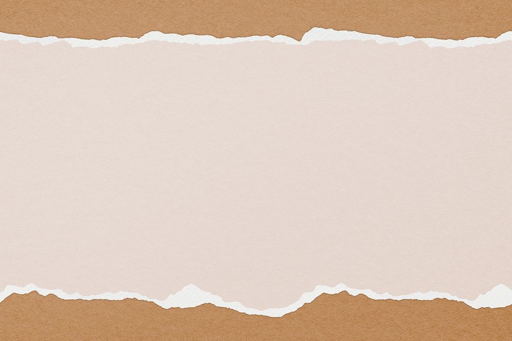 Pastel nude background, paper craft border