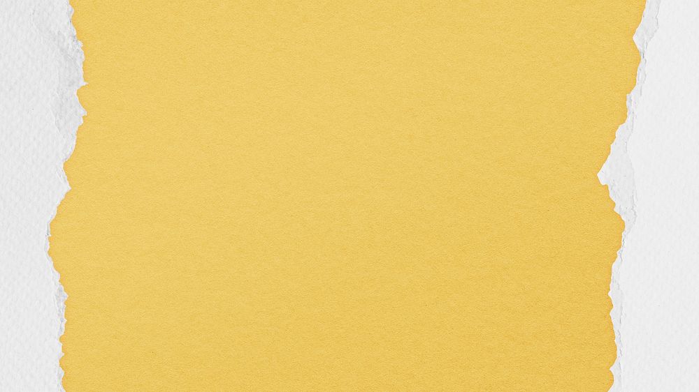 Yellow pastel paper computer wallpaper, cute white border background