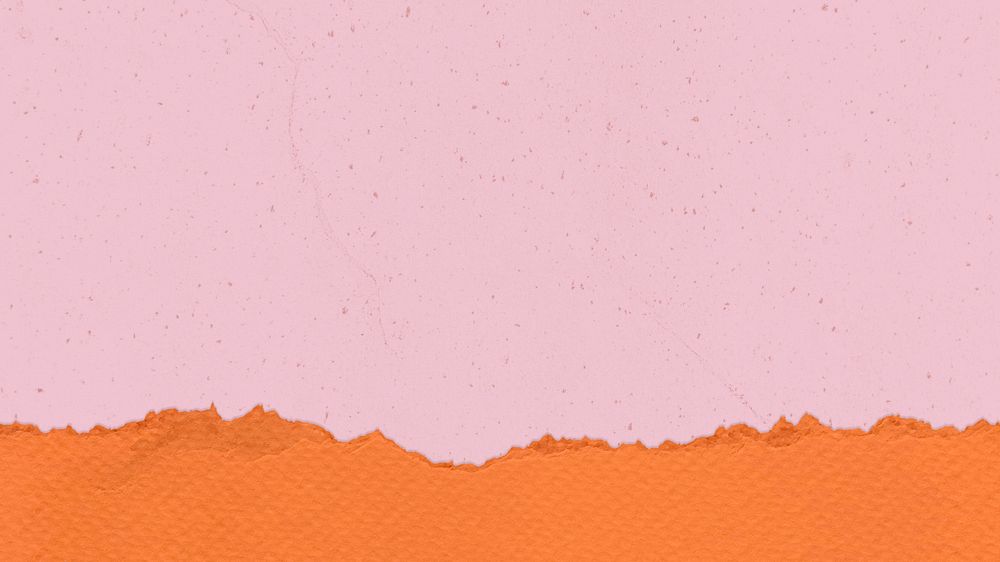 Pink paper HD wallpaper, torn texture border, 4k background