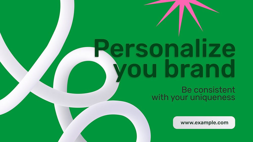Personalize your brand presentation template, digital marketing psd