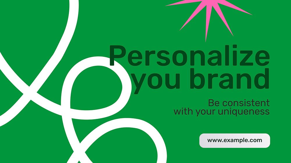 Personalize your brand presentation template, digital marketing psd