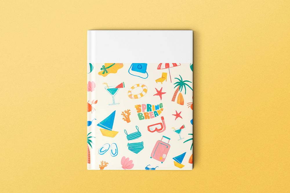 Book cover, summer beach design