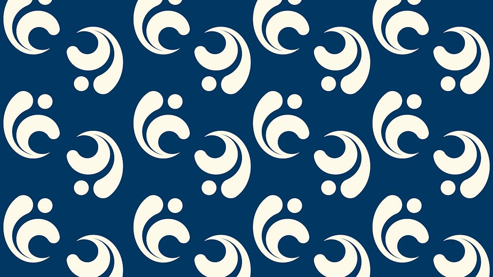 Blue abstract computer wallpaper, seamless element pattern