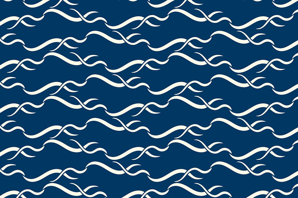 Abstract chain pattern background, seamless wave