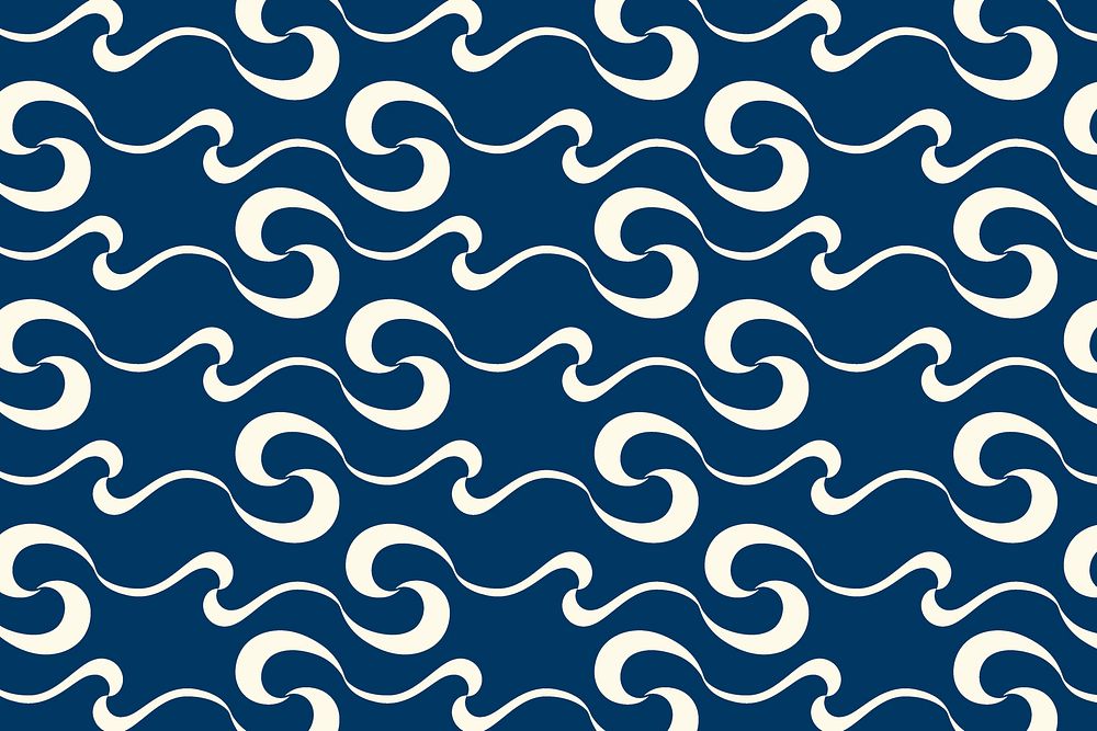 Abstract fluid pattern background, seamless sea wave vector