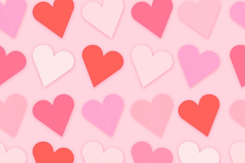Valentine&rsquo;s background heart shape vector