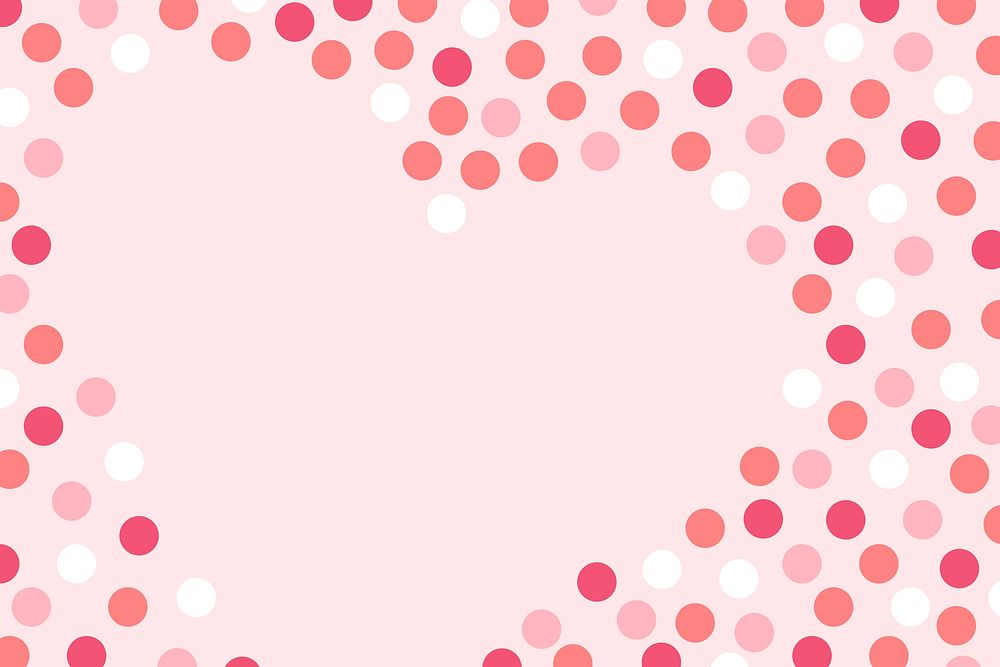 Cute pink background girl theme valentine&rsquo;s vector.