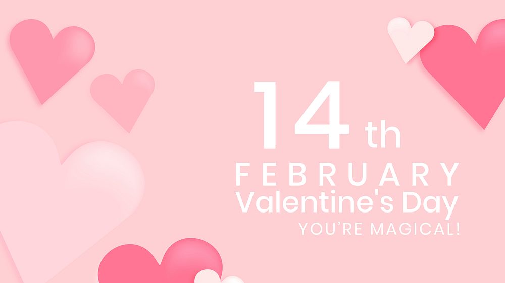 Valentine&rsquo;s quotes desktop wallpaper psd heart design