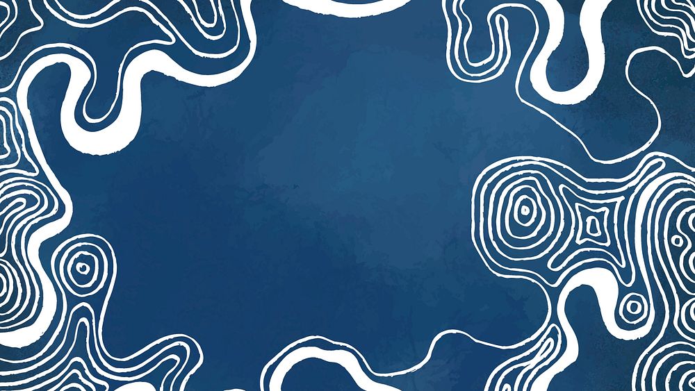 Blue desktop wallpaper wavy design