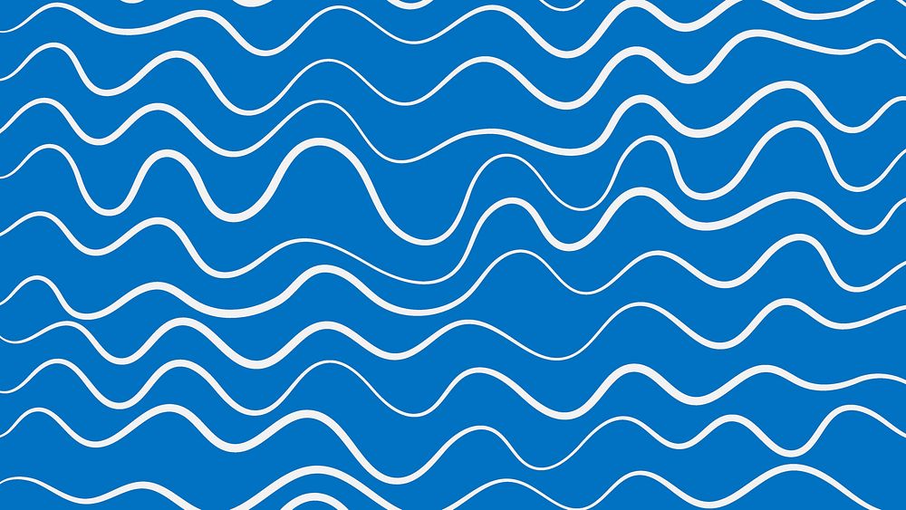 Blue desktop wallpaper wavy lines design
