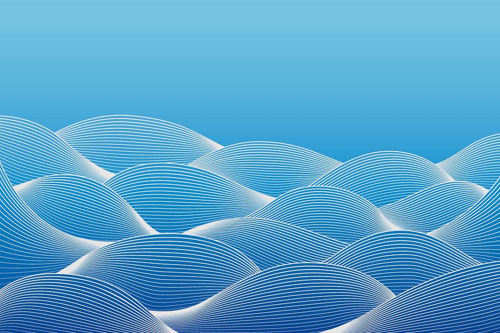 Geometric wave pattern background design vector