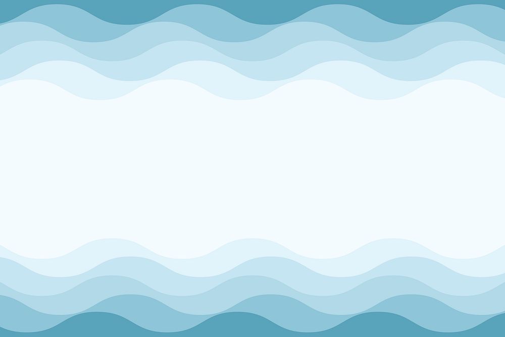 Blue wave layers background design, social media banner psd