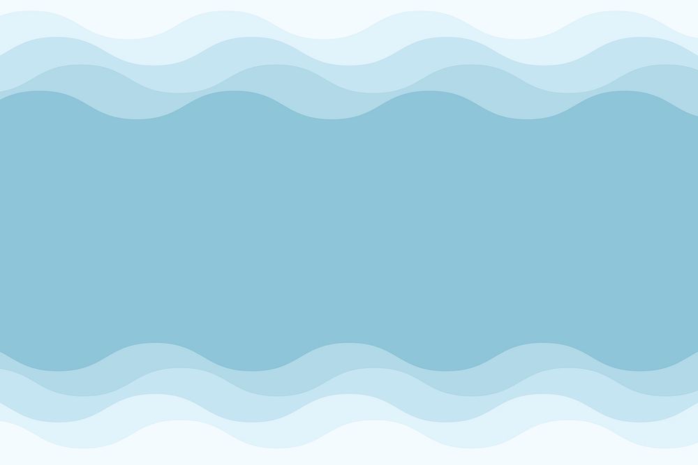 Blue wave layers background design, social media banner