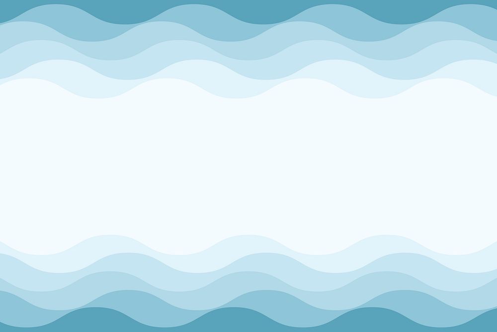 Blue wave layers background design, social media banner