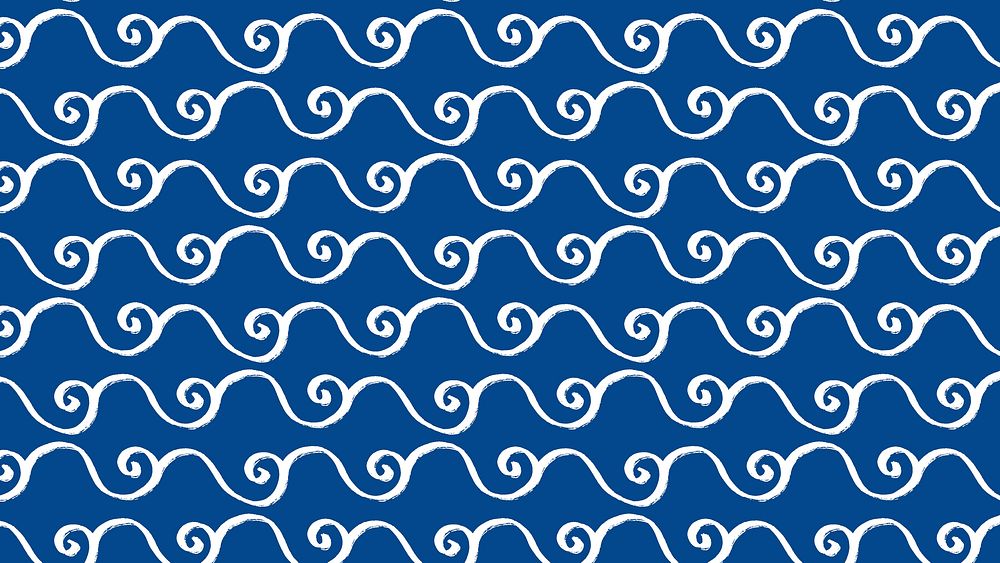 Blue desktop wallpaper cute pattern design