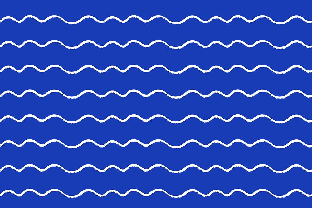 Cute wave seamless pattern background brush design vector