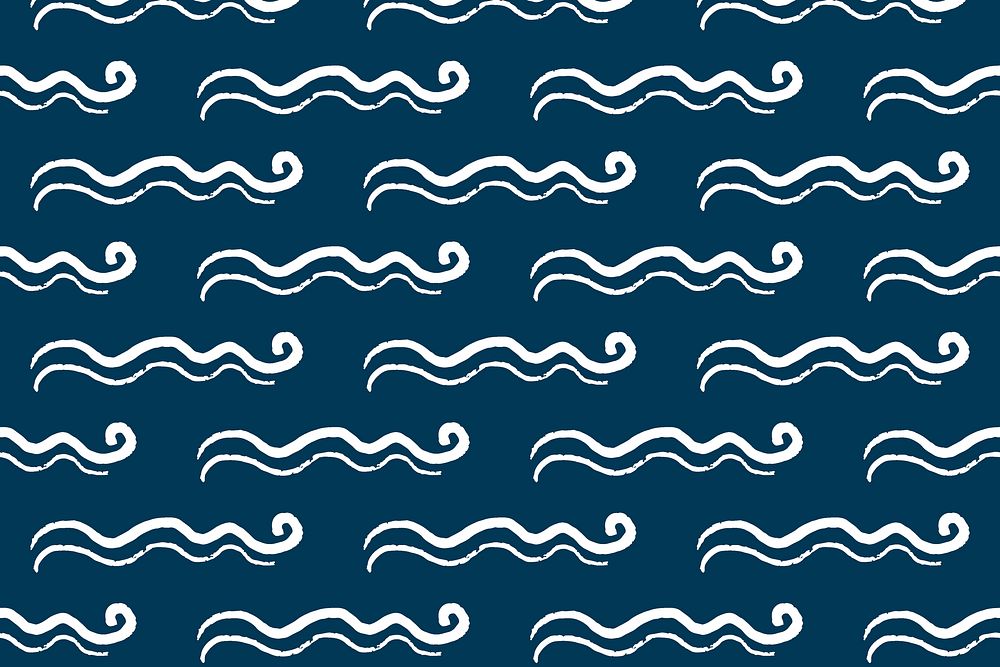 Cute wavy lines background pattern design vector