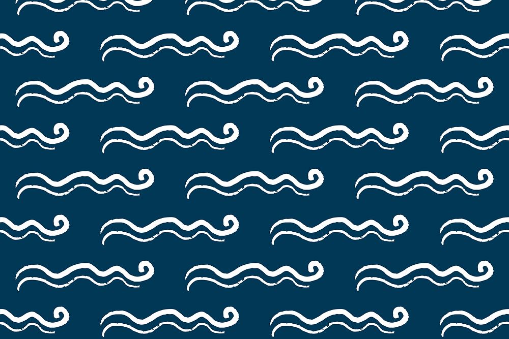 Cute wavy lines background pattern design psd