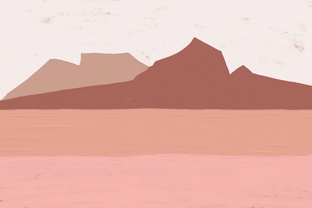 Impressionist style desert background, watercolor nature design