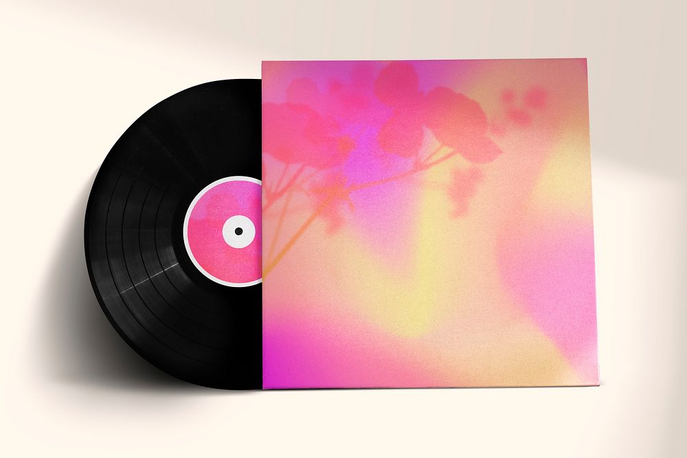 Gradient vinyl record product image