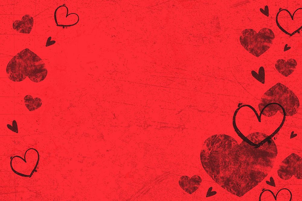 Valentine's day background, red heart design