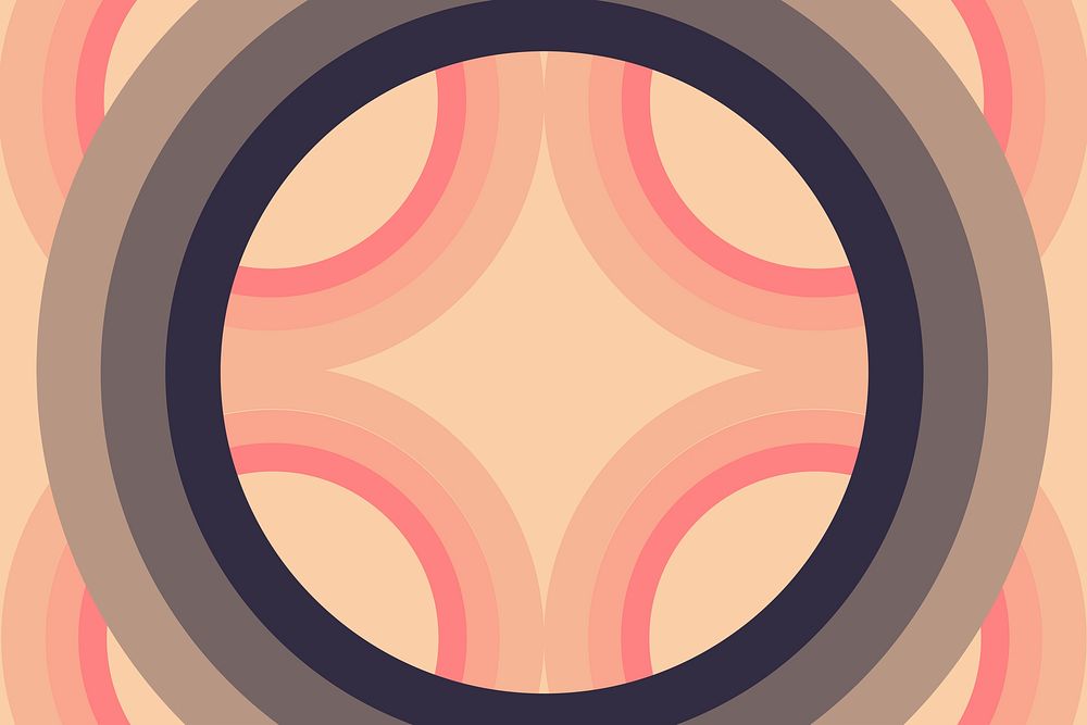 Geometric circle background, round design psd