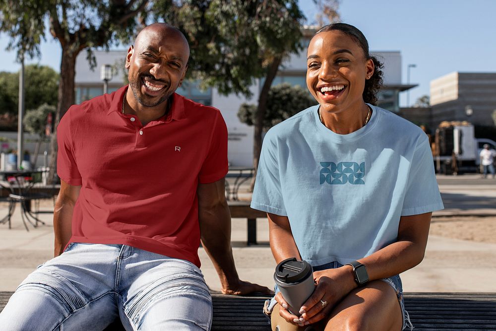 Happy African American couple enjoying summer date