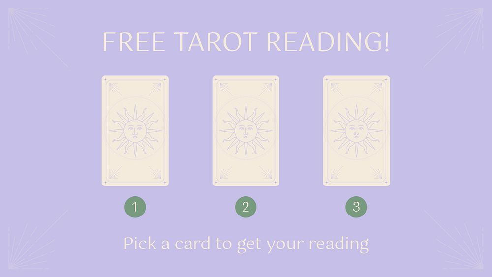 Minimal blog banner template, tarot card reading, marketing ad psd