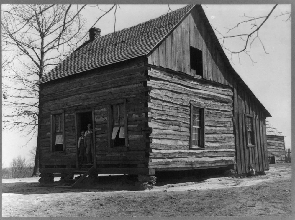 One-room house on Coalins Forest and Game Reservation between Tennessee and Cumberland Rivers in Kentucky. Sourced from the…