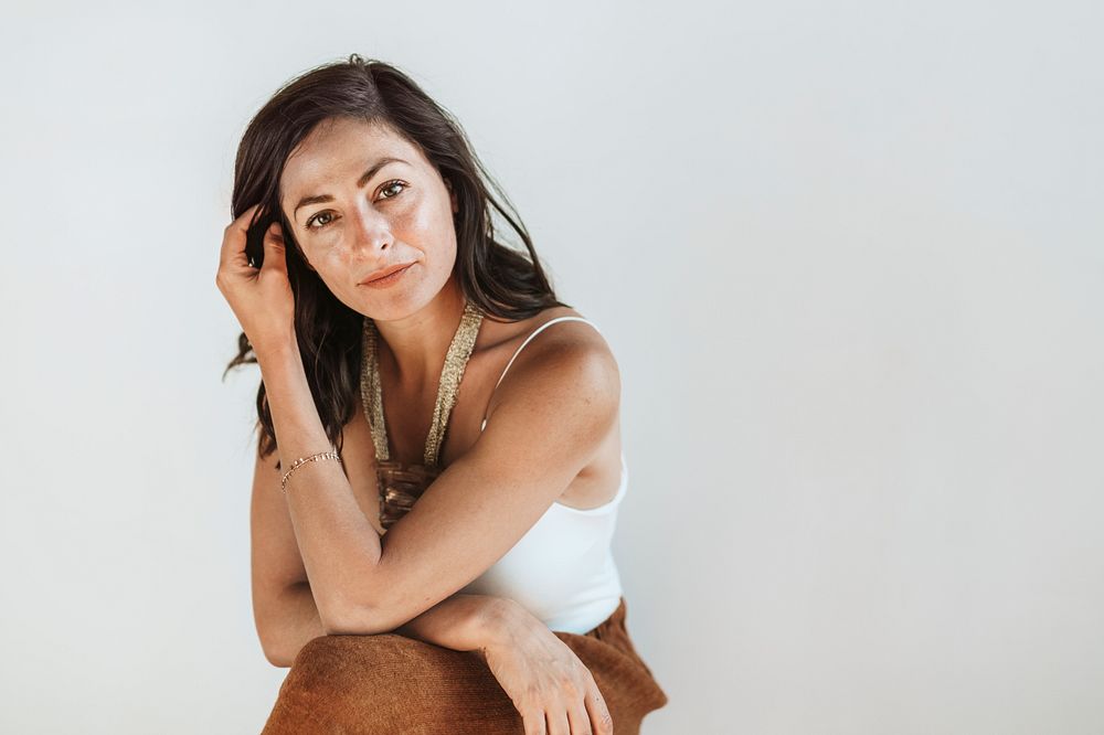 Portrait of an attractive woman