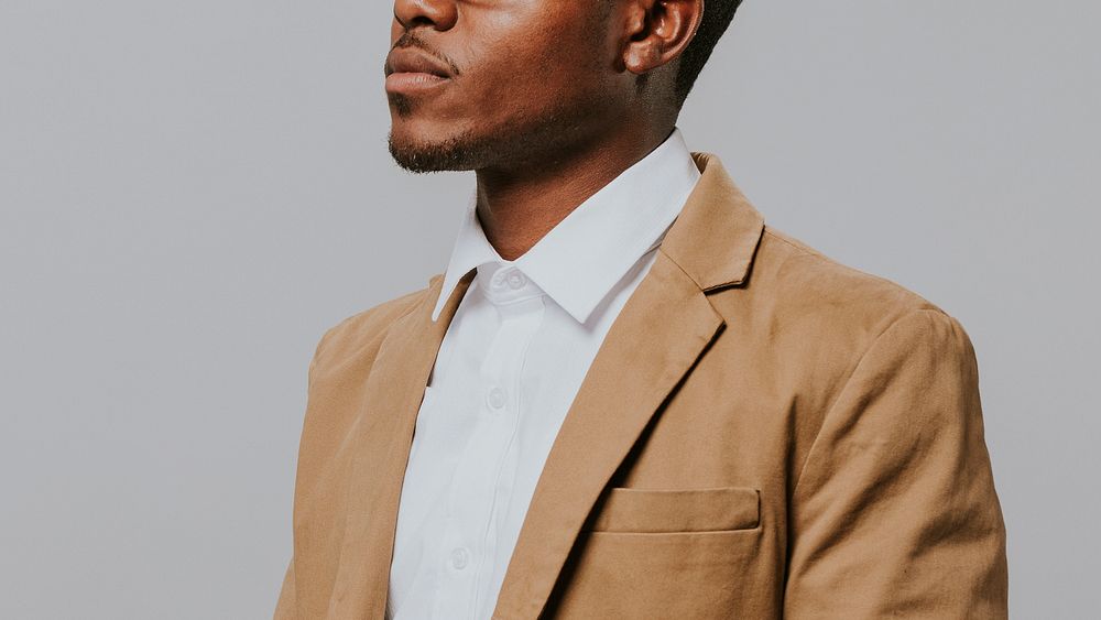 Businessman in a brown suit