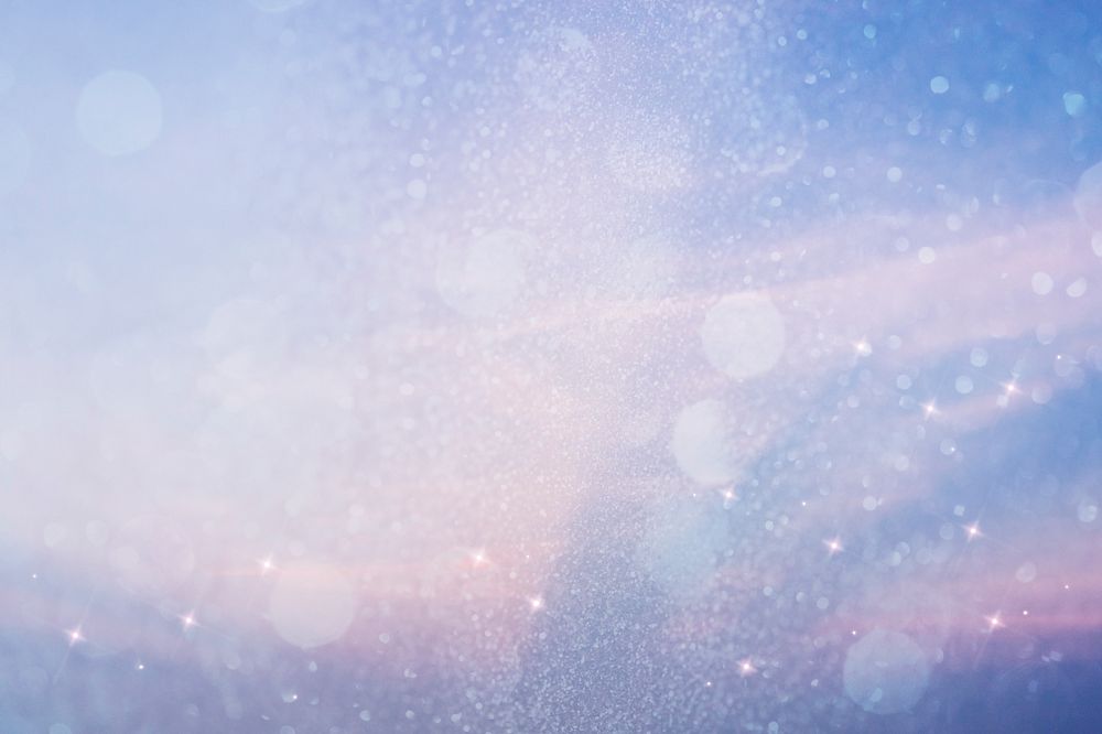 Sparkling blue light background with text space