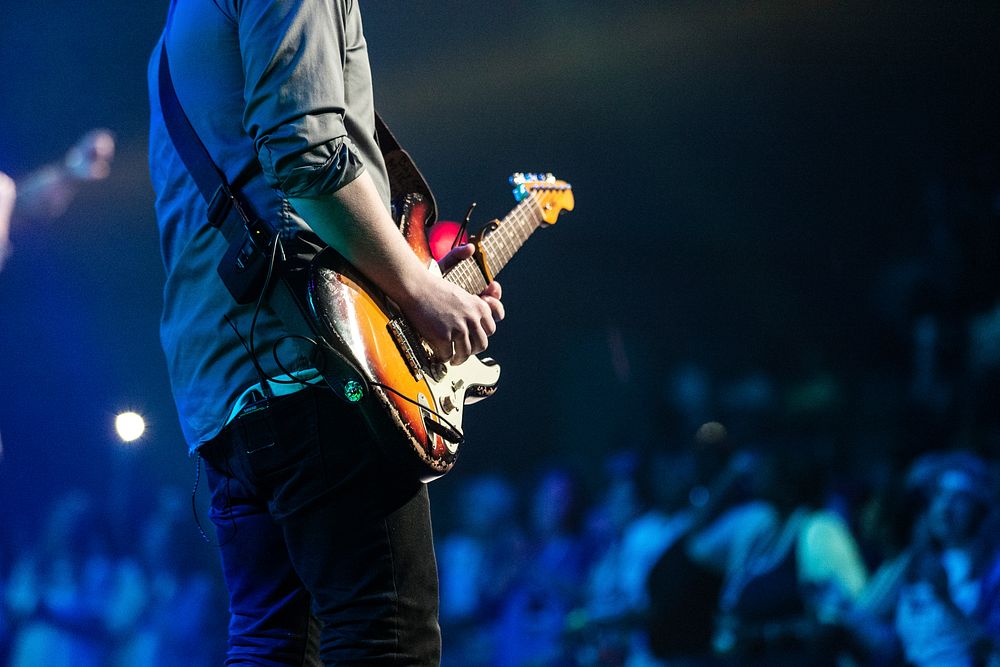 Live concert. Original public domain image from Wikimedia Commons