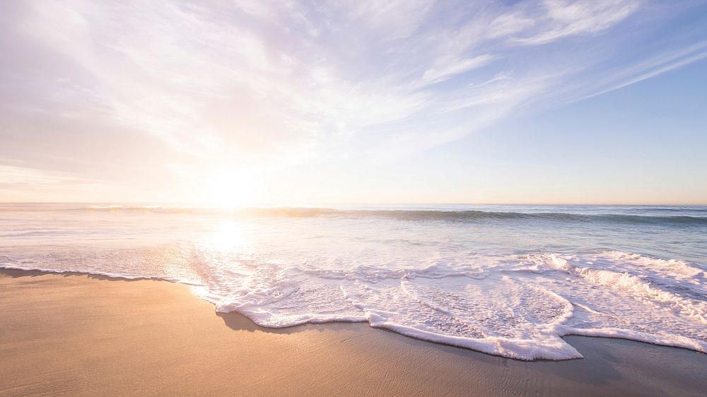 Sea sunrise, shore, ocean, colors, bonito, sunset, waves, sky, sea, beach,  water, HD wallpaper | Peakpx