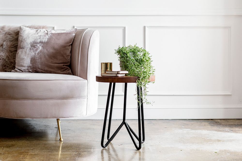 Modern pastel living room decor