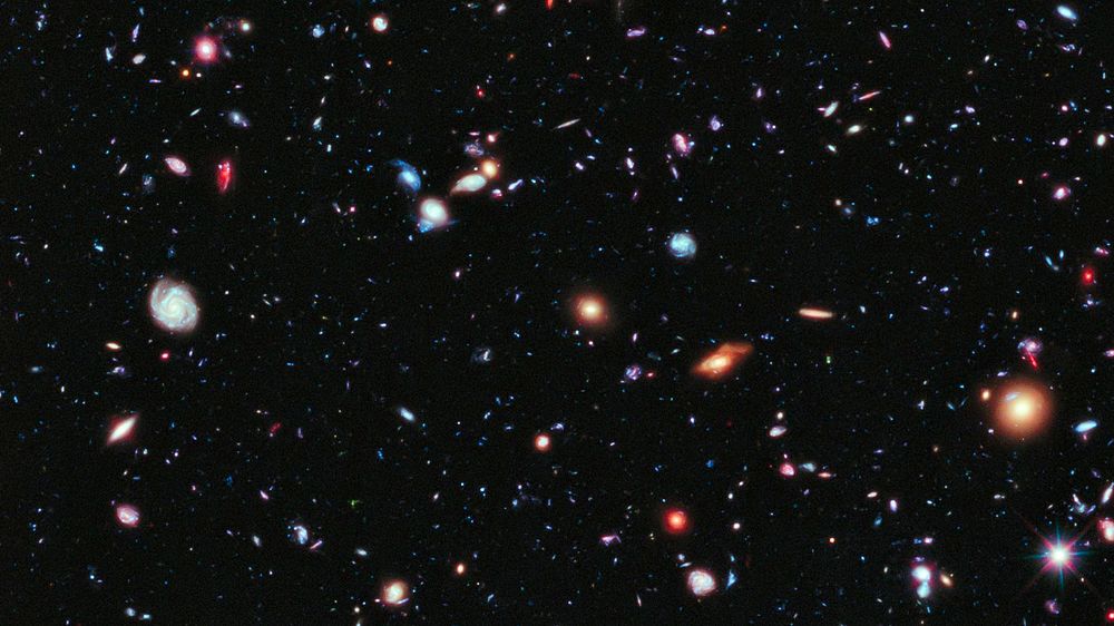 Space desktop wallpaper, HD background, Hubble goes to the extreme to assemble farthest-ever view of the universe, remix…