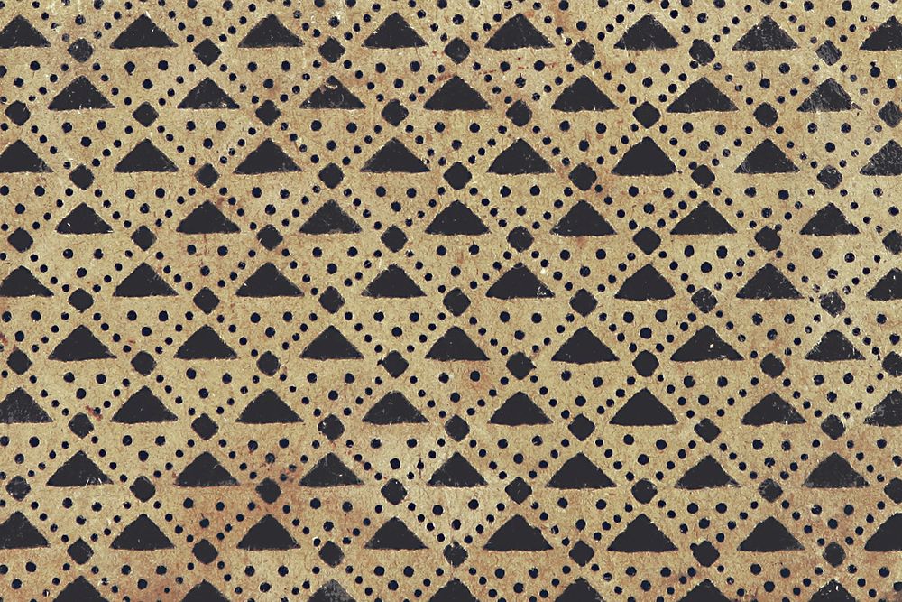 Vintage triangle pattern background. Remixed by rawpixel.