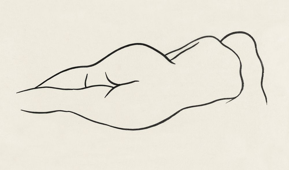 Naked woman showing her bottom.  Reclining Nude Woman by Ananda K. Coomaraswamy. Original from The Cleveland Museum of Art.…