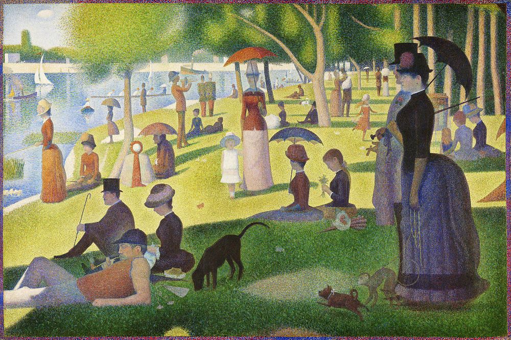 Georges Seurat's A Sunday on La Grande Jatte (1884). Original from The Art Institute of Chicago. Digitally enhanced by…