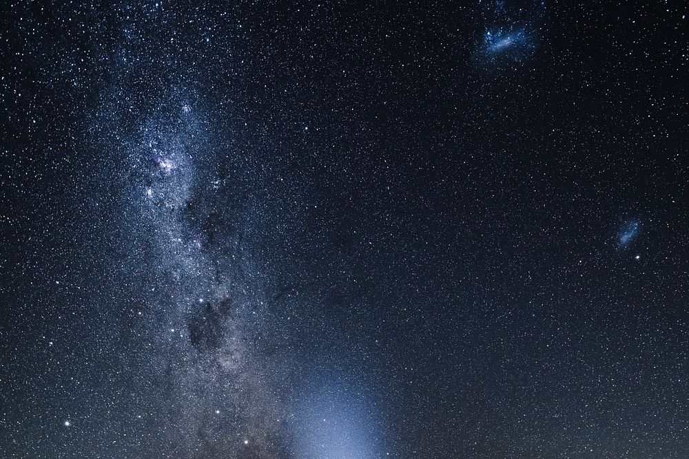 Beautiful milky way in the night sky