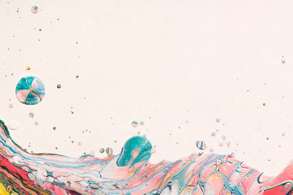 Aesthetic colorful background handmade experimental art