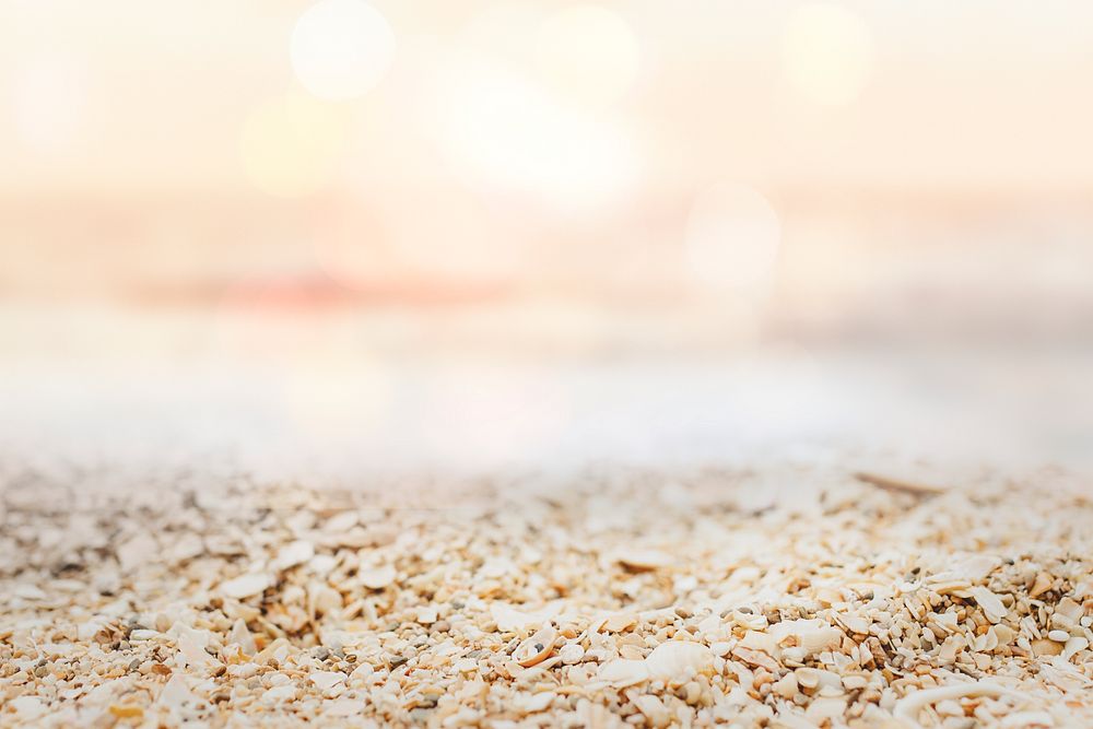 Summer beach background shot in bokeh style