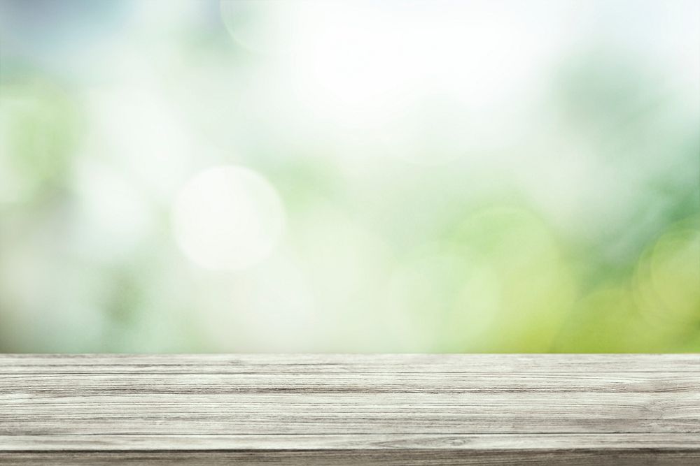 Rustic wooden plank in nature product background