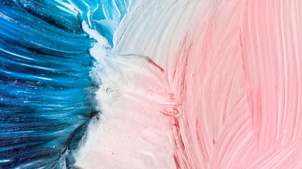 Watercolor desktop wallpaper, oil paint texture background