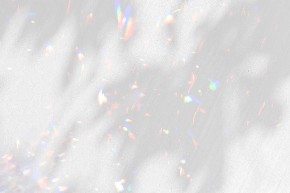 Holographic leaf shadow background illustration