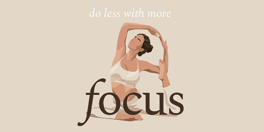 Yoga aesthetic Twitter post template, health and wellness quote psd