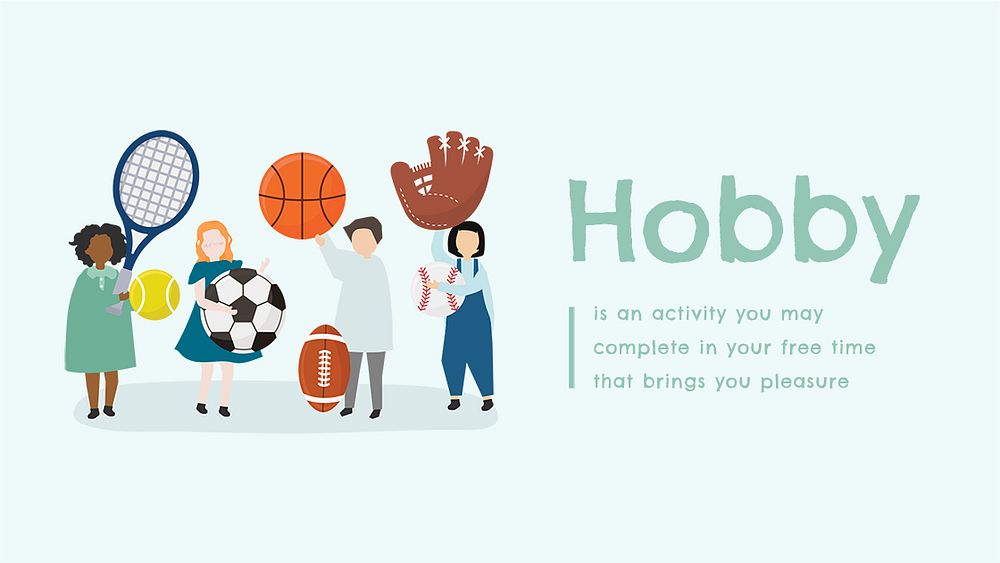 Sport hobby blog banner template, editable design  psd